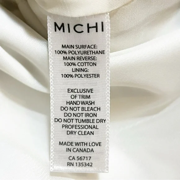 MICHI ARES GLOSS HIGH COLLAR UTILITY JACKET. LUXURY PERFORMANCE ATHLETIC WEAR. - Picture 16 of 16